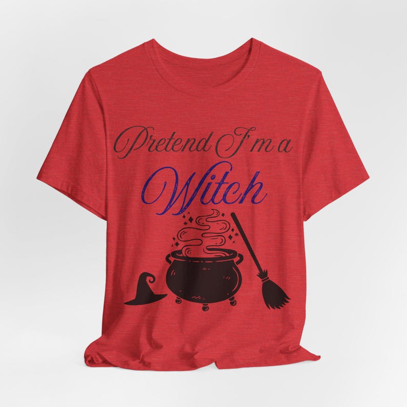 Funny Witch Halloween Shirt, Lazy Costume Tee, Spooky Season image 9