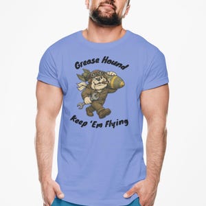 WWII Aviation Mechanic Shirt, Keep Em Flying Retro Warbird Tee image 1