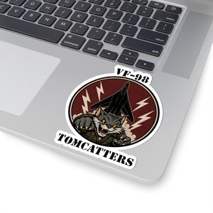 F-14 Tomcat VF-98 Tomcatters Navy Fighter Squadron Sticker, Aviation Decal image 8