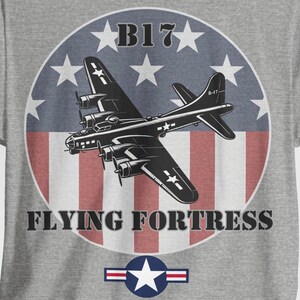 WWII bommenwerper-T-shirt: B17 Flying Fortress afbeelding 9