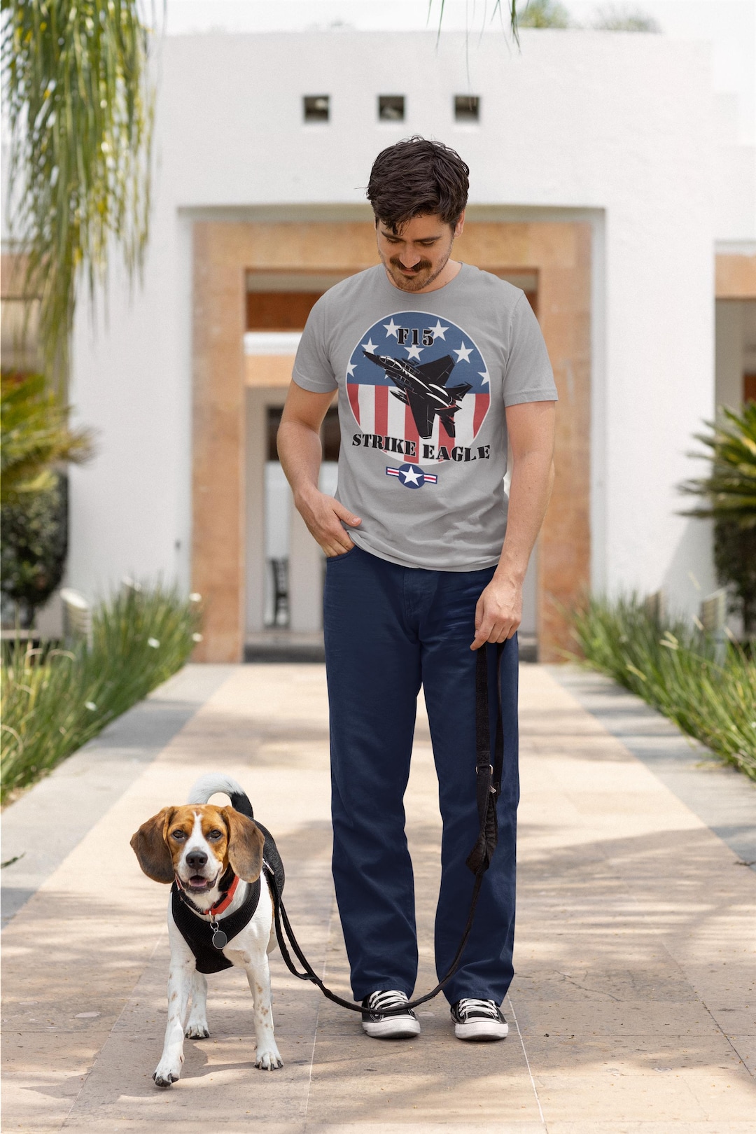 F-15 Strike Eagle T-Shirt: Patriotic USAF Fighter Jet Tee