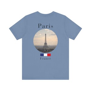 Paris Shirt, Minimalist Eiffel Tower French Travel Tee image 10