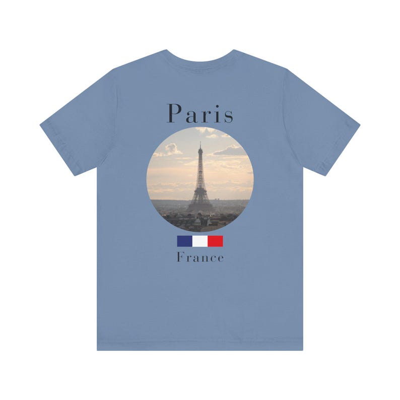 Paris Shirt, Minimalist Eiffel Tower French Travel Tee image 10