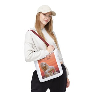 St. Augustine Florida Canvas Tote Bag: Bridge of Lions Sunset Souvenir image 2