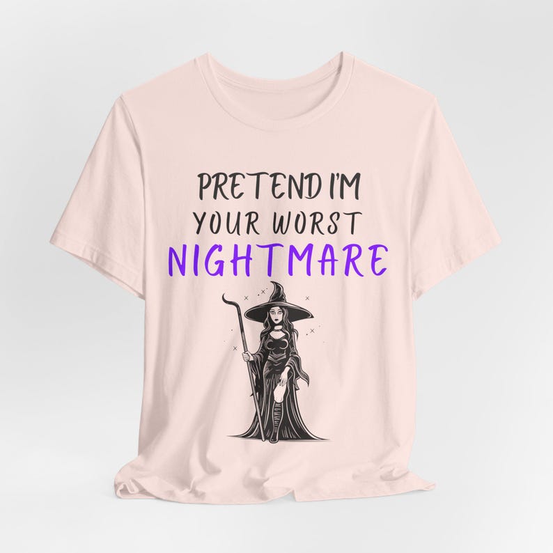 Funny Halloween Costume Shirt, Sassy Nightmare Tee, Spooky Season image 4