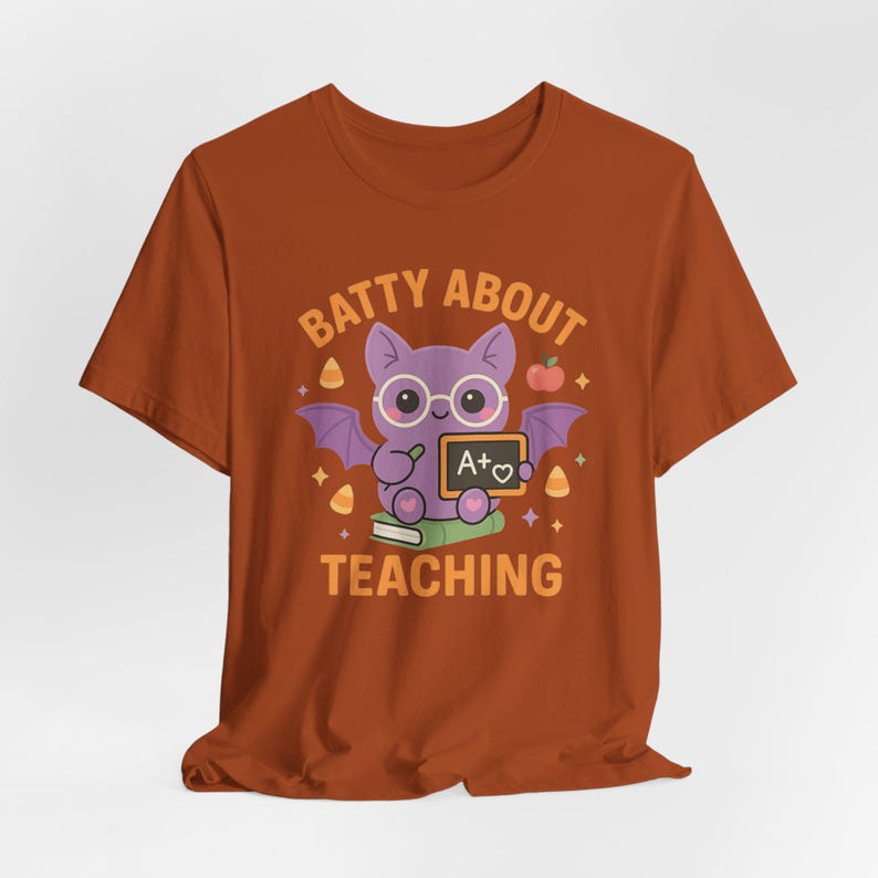Halloween-Shirt für Lehrer, „Verrückt nach dem Unterrichten“-T-Shirt, Herbstgeschenk Bild 7