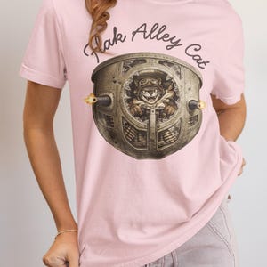 第二次世界大戦爆撃機ノーズアートTシャツ｜フラックアレイキャットボール砲塔ガンナー｜ビンテージ航空 画像 2
