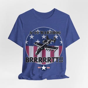 Camiseta A-10 Warthog BRRRRTT: Camiseta patriótica de avión de combate de la USAF imagen 8