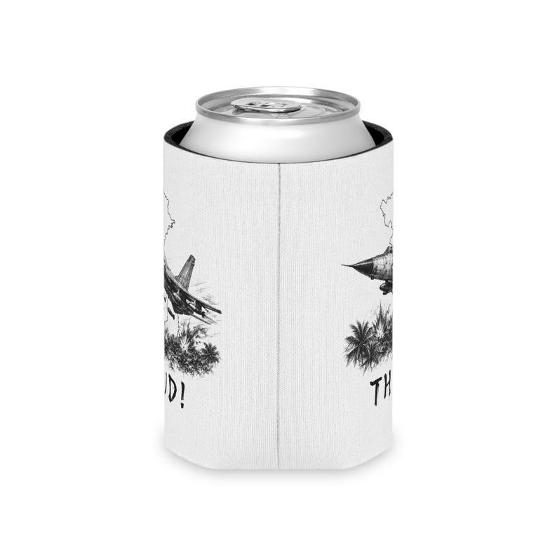 F-105 Thunderchief Can Cooler, Operation Rolling Thunder Koozie, Vietnam Veteran Beer Sleeve image 8