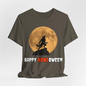 Werewolf Halloween Shirt, Gothic Full Moon Tee, Spooky Season image 7