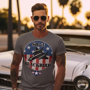 Camiseta SR71 Blackbird Recon Jet: Camiseta con gráficos de aviones militares vintage para entusiastas de la aviación