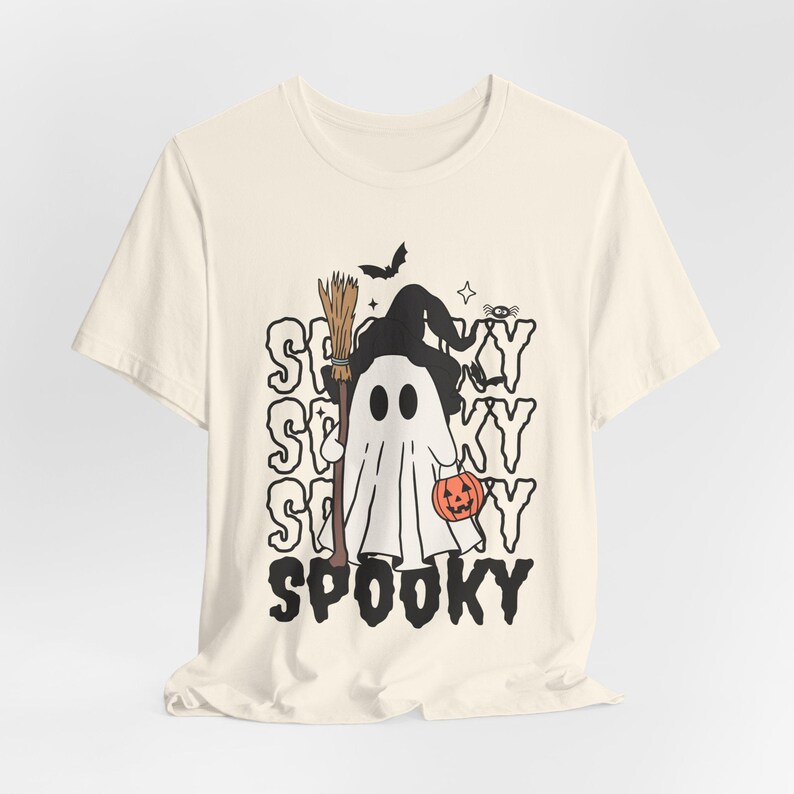 Ghost Witch Halloween Shirt, Gothic Spooky Tee, Spooky Season image 3