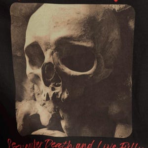 Memento Mori T-Shirt: Stoic Philosophy Gothic Skull Graphic Tee image 3