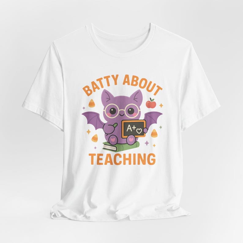 Halloween-Shirt für Lehrer, „Verrückt nach dem Unterrichten“-T-Shirt, Herbstgeschenk Bild 4