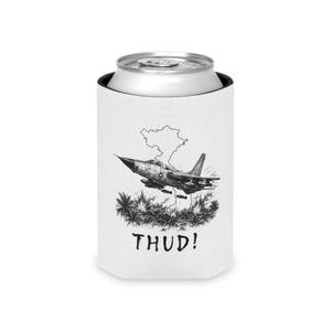 F-105 Thunderchief Can Cooler, Operation Rolling Thunder Koozie, Vietnam Veteran Beer Sleeve image 6