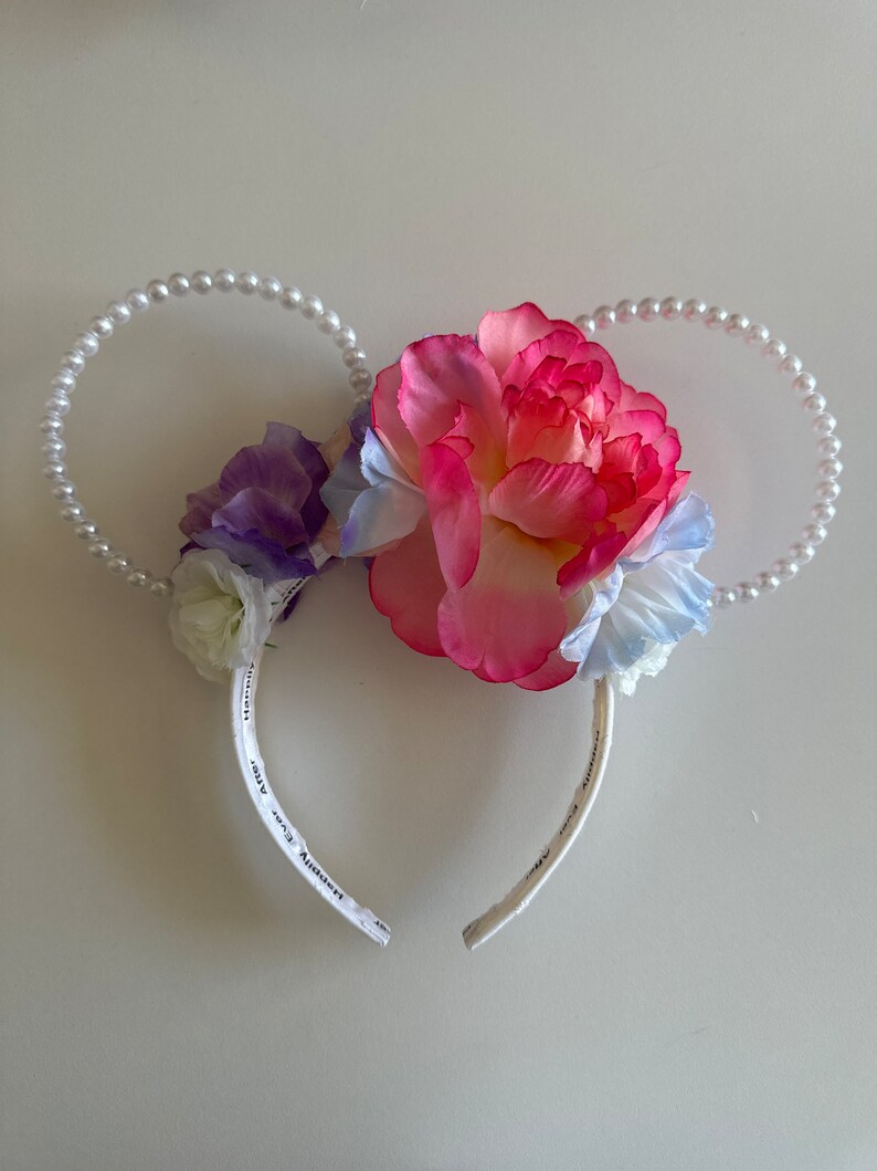 Adult floral pearl mouse ears image 1