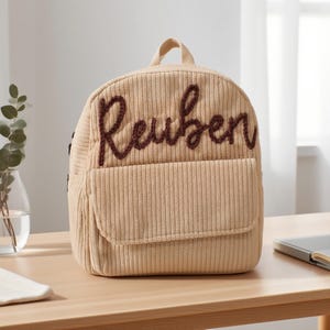 Personalisierter Kleinkindrucksack: Individuell gestickter Name, leichtes Design