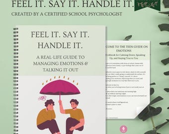 Werkboek voor mentale gezondheid van tieners | Emotionele coping en communicatie (digitale pdf)
