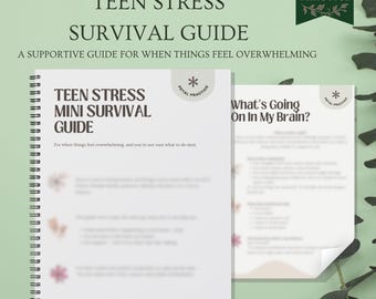 Miniöverlevnadsguide för tonårsstress | Arbetsbok för hanteringsförmåga (PDF)