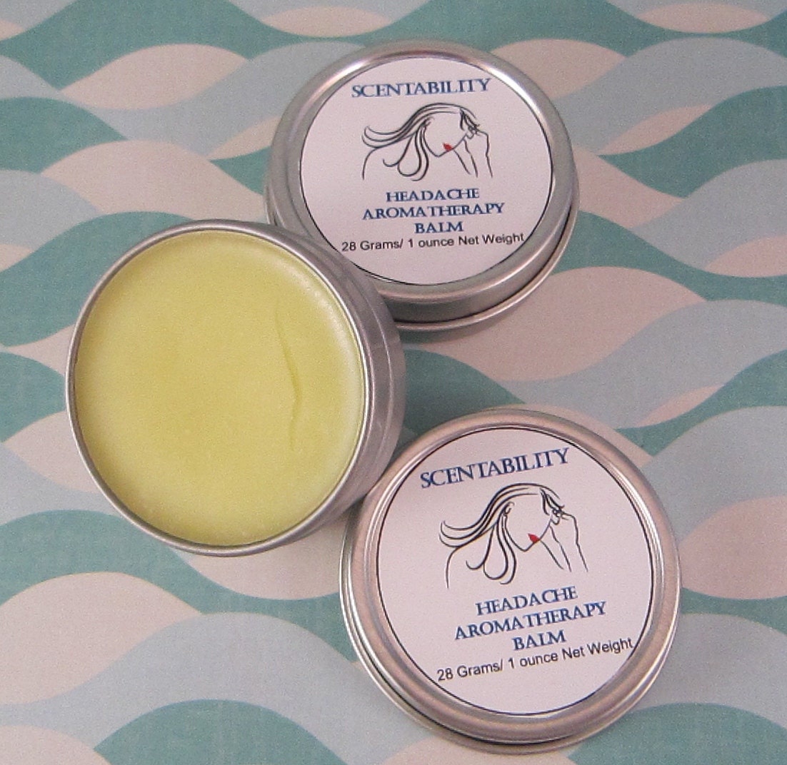 Headache Aromatherapy Balm 1 Ounce Tin Etsy