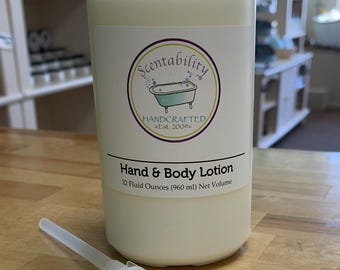 Hand and Body Lotion, 32 ounce, you pick the Scent