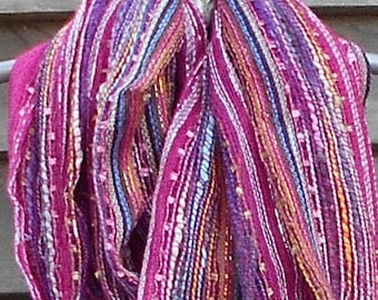 Festival Scarf,Sexy Hot Pink  Metallic Scarf, Shawl,Scarves, Accessories,Rave Scarf, Best Friend Gift,Sparkling Scarf