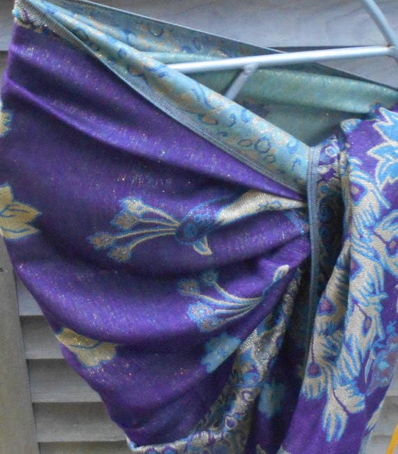 Festival Pashmina,Burning Man Wrap,Unisex. Purple… - image 7