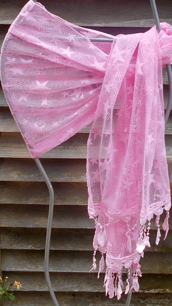 Electric Forest,Festival Shawl, Pink Scarf, Star … - image 8