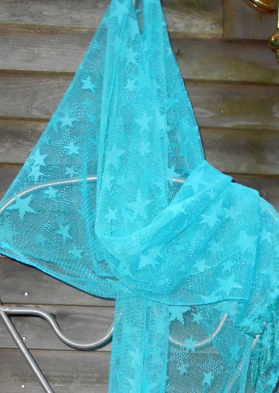 Electric Forest,Festival Shawl,Turquoise Scarf, S… - image 4