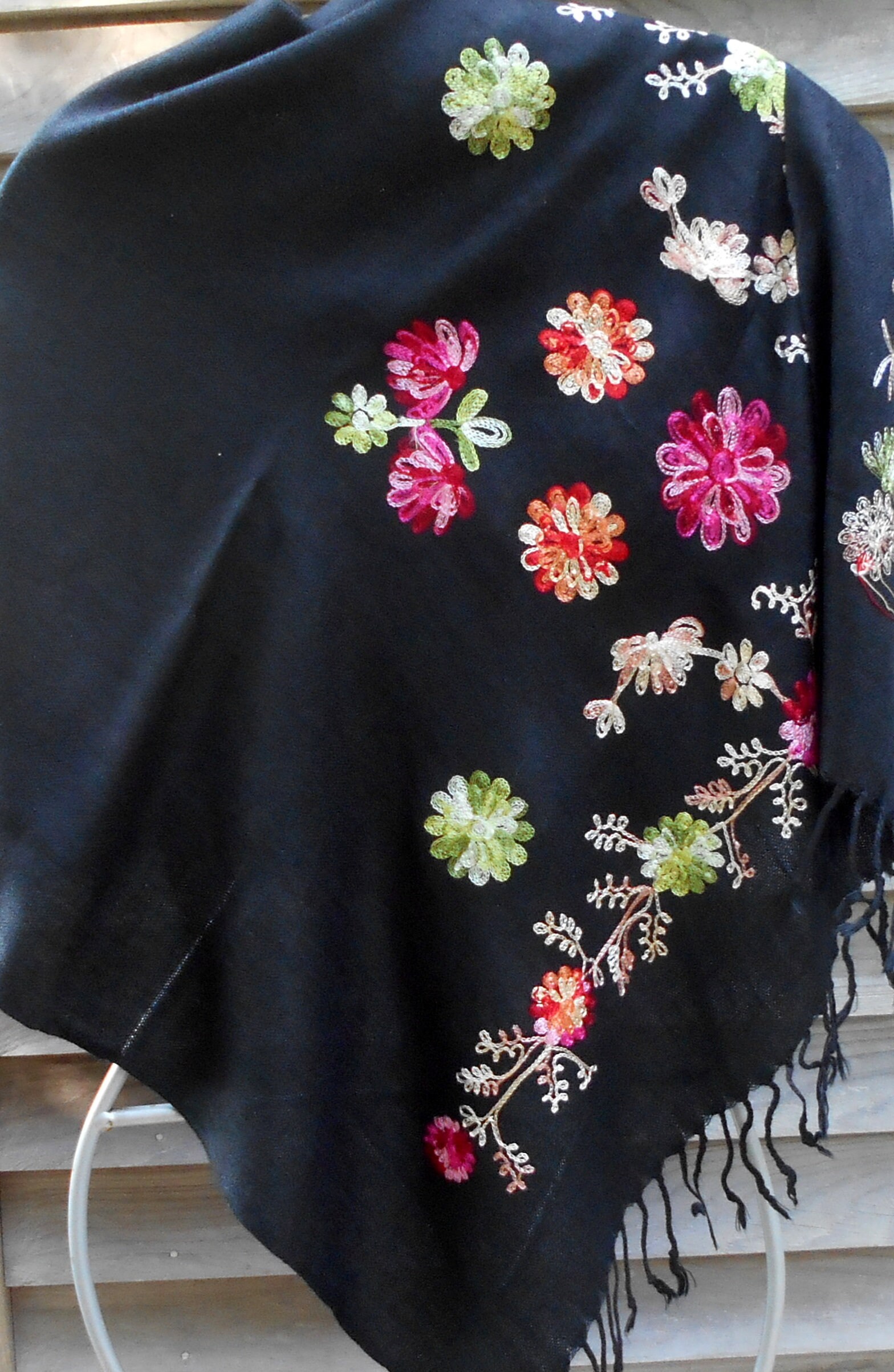 black pashmina for wedding