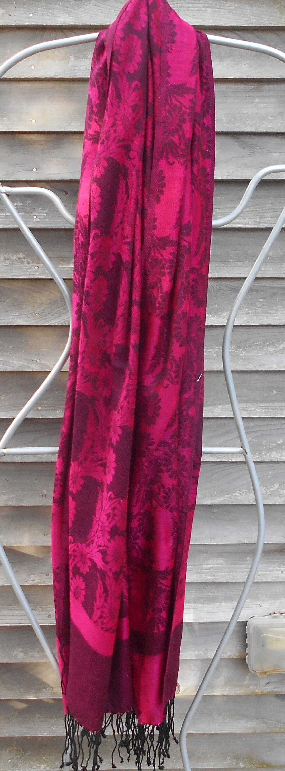 Festival Pashmina, Floral Scarf, Acrylic Shawl, EDM Shows, Club Shawl