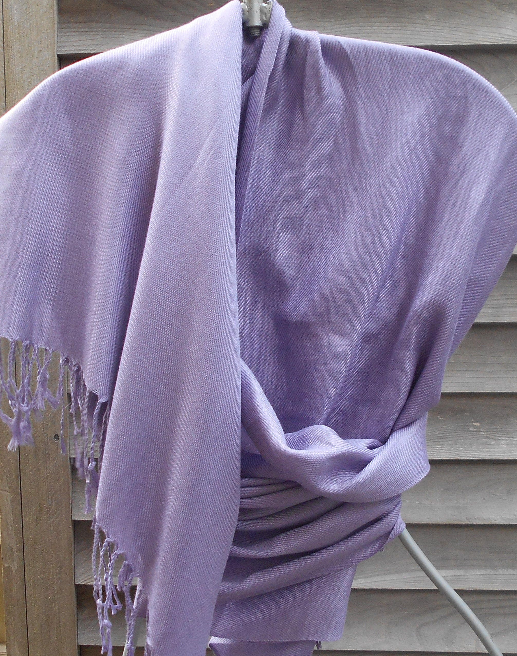Pashmina,Lilac Pashmina,Lavender Shawl,Solid Pashmina shawl,Festival