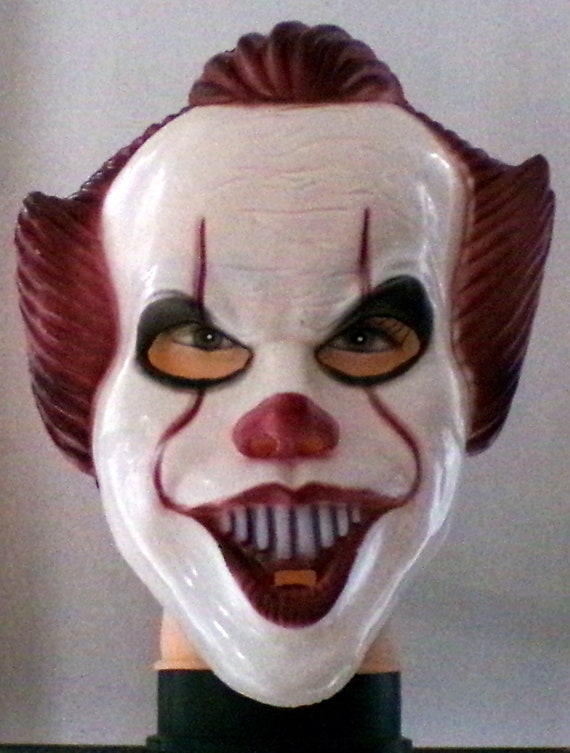 Clown Mask, Halloween Clown Mask, Vintage Clown M… - image 10