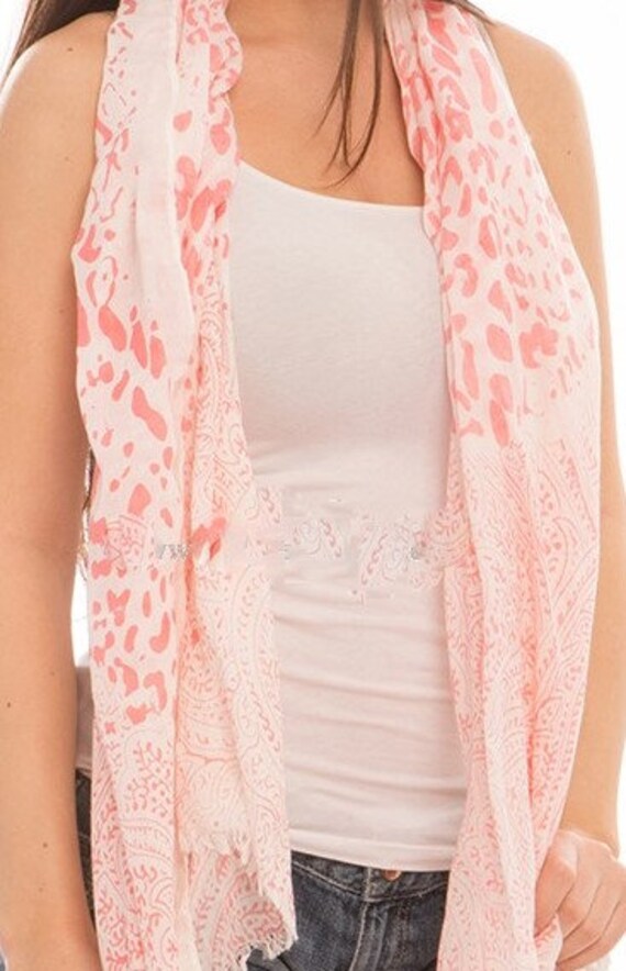 Festival Scarf Sexy Leopard Print Face Cover Coral Sh Gem