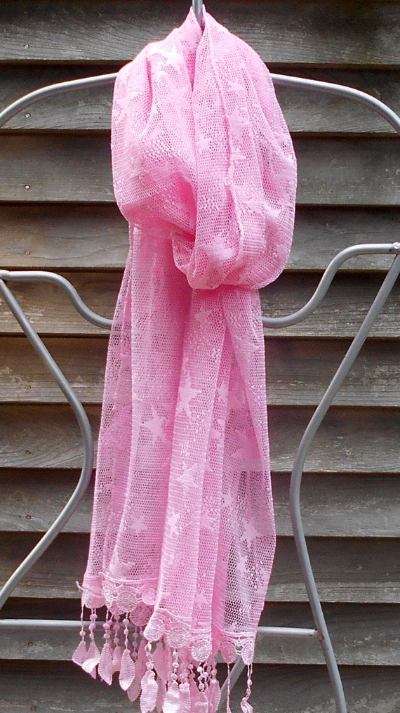 Electric Forest,Festival Shawl, Pink Scarf, Star … - image 9