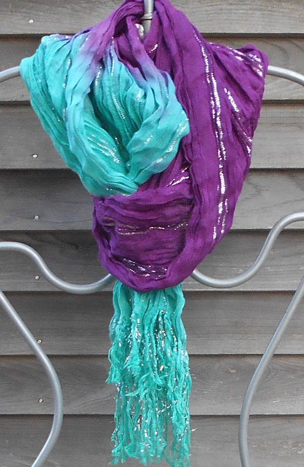 Festival Scarf, Rave Scarf, Concert Scarf,Festival Clothing,Silver