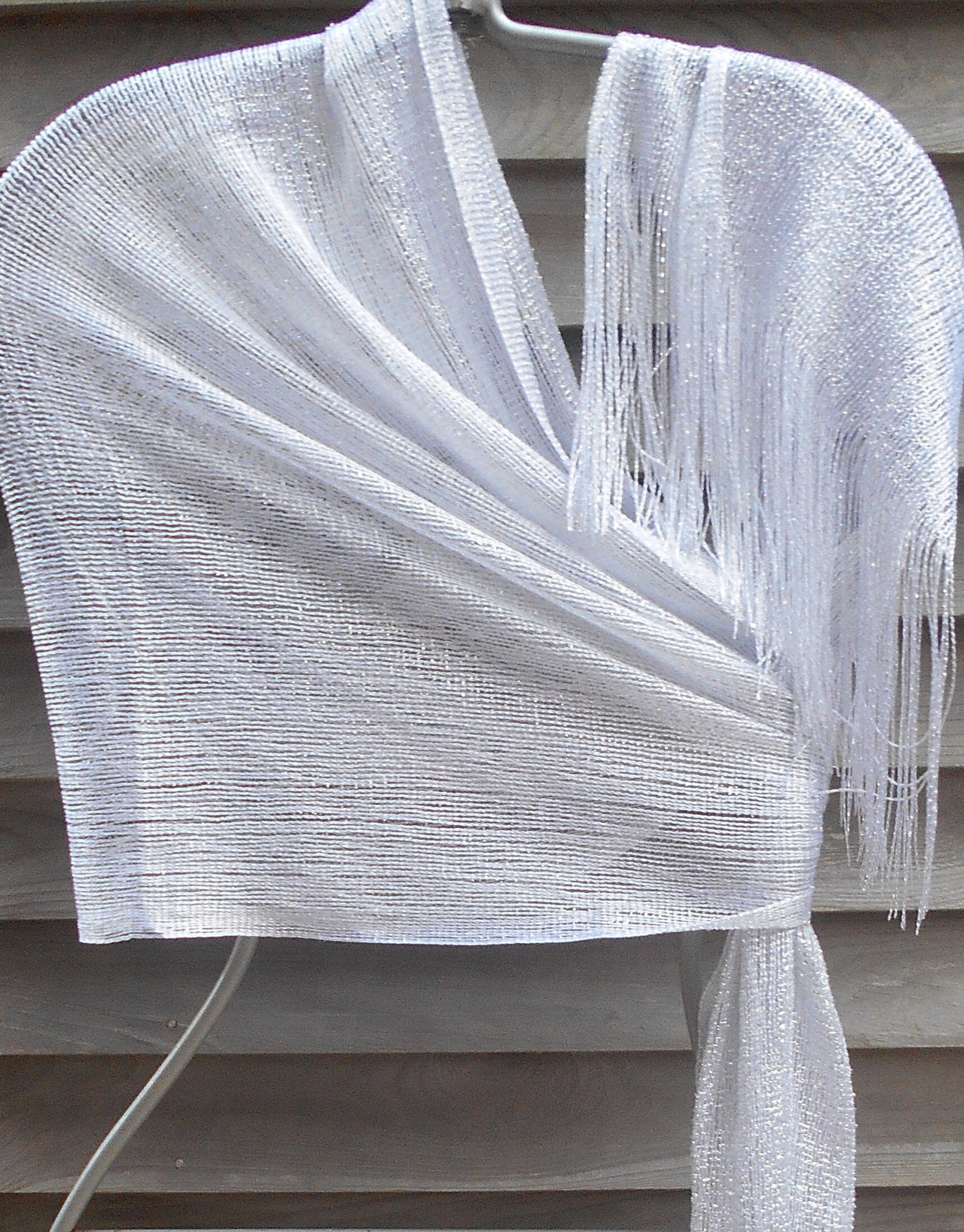 Rave Scarf, Festival Scarf,Sexy White Metallic Scarf,Glitzy Scarves