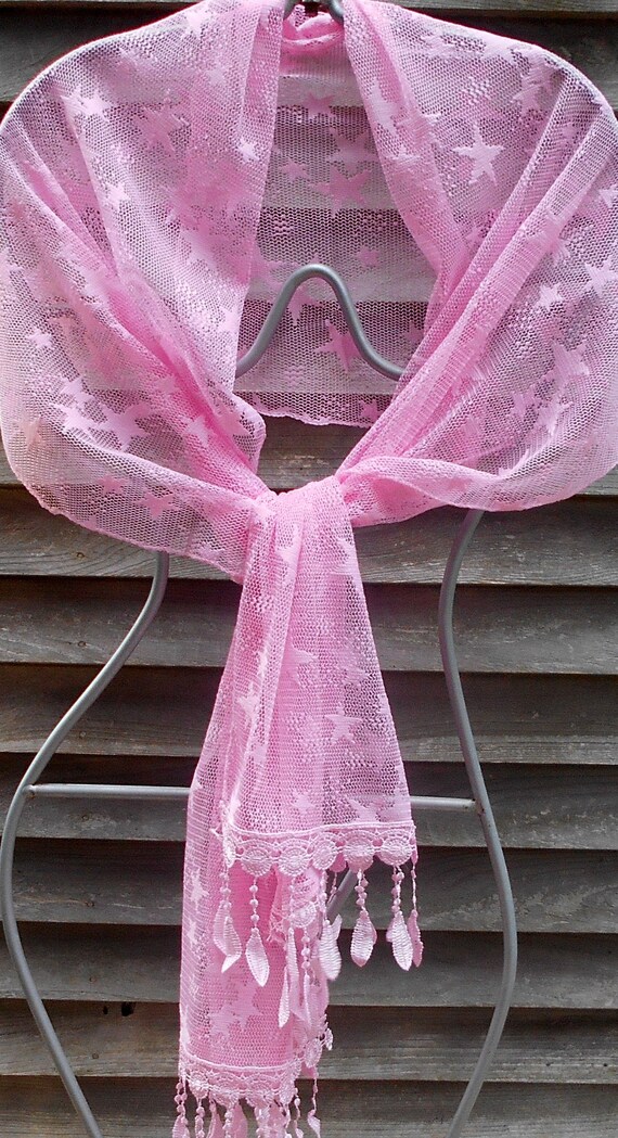 Electric Forest,Festival Shawl, Pink Scarf, Star … - image 4