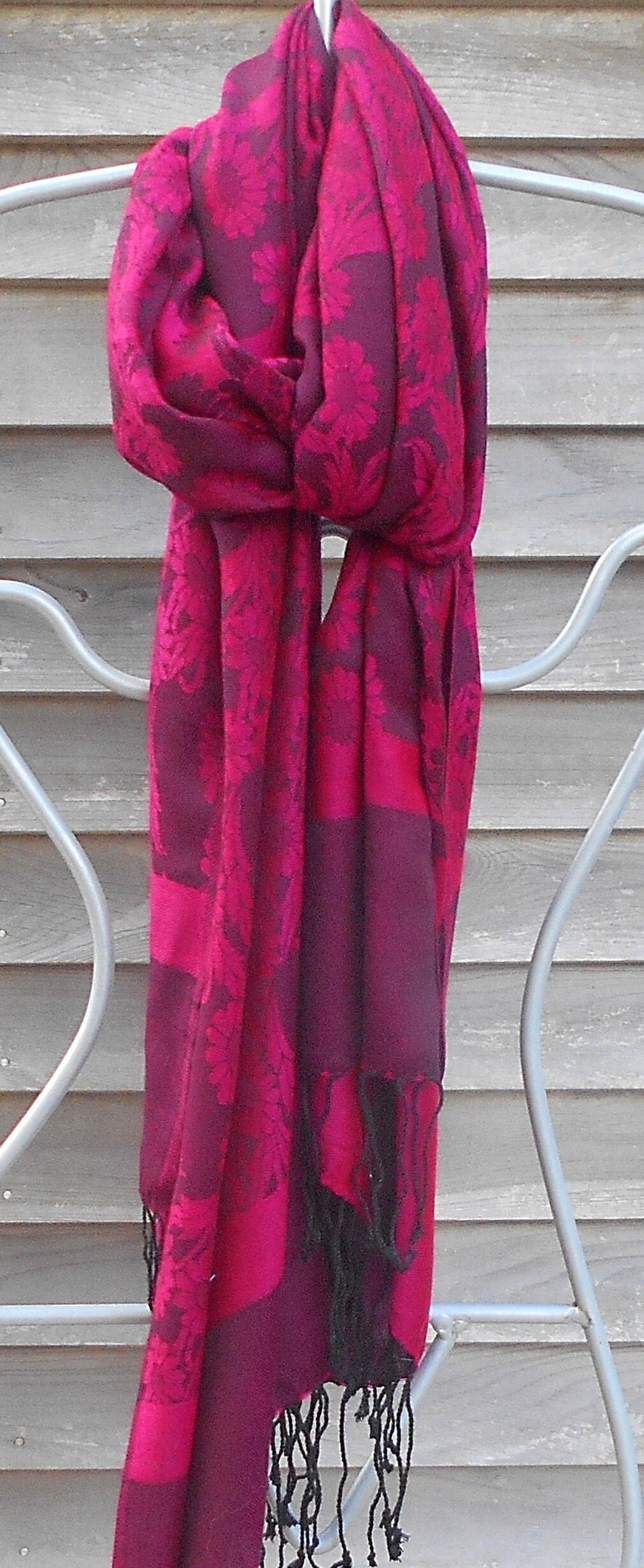 Festival Pashmina, Floral Scarf, Acrylic Shawl, EDM Shows, Club Shawl