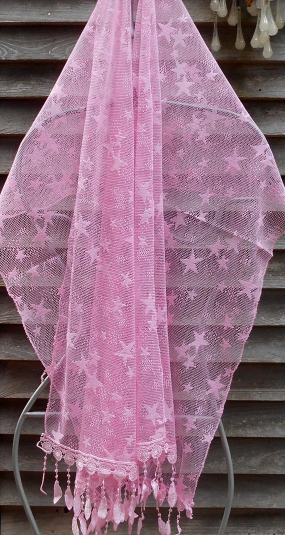 Electric Forest,Festival Shawl, Pink Scarf, Star … - image 5