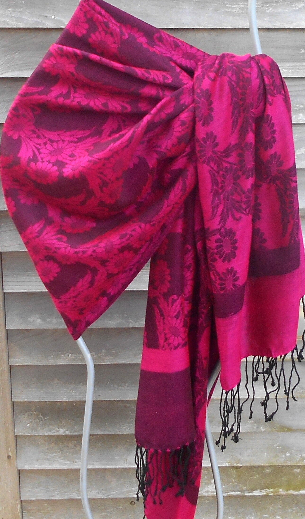Festival Pashmina, Floral Scarf, Acrylic Shawl, EDM Shows, Club Shawl