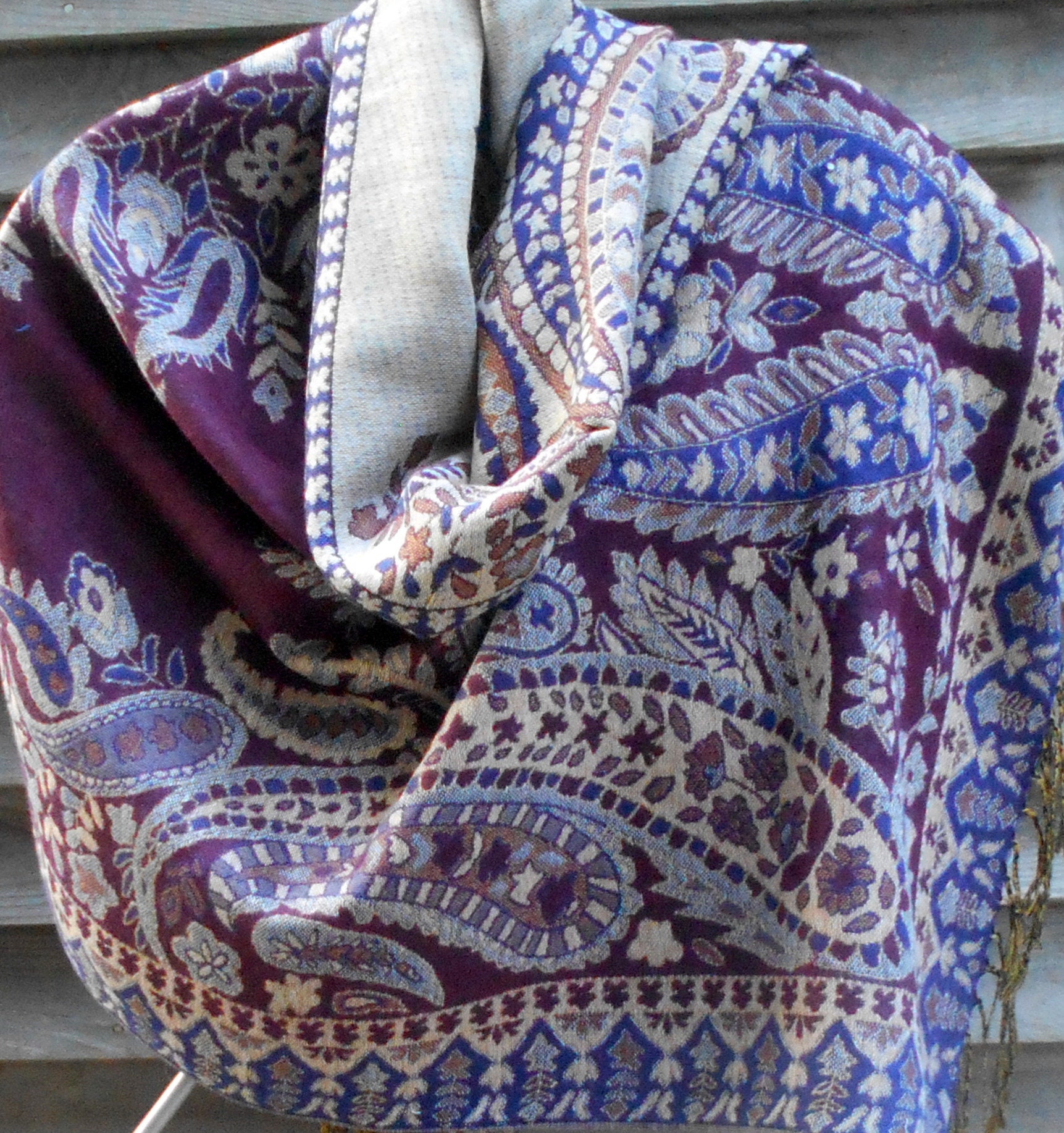 Pashmina,Burning Man,Rave Shawl,Burgundy and Gold Shawl,Floral Pashmina, Mother of the Bride 