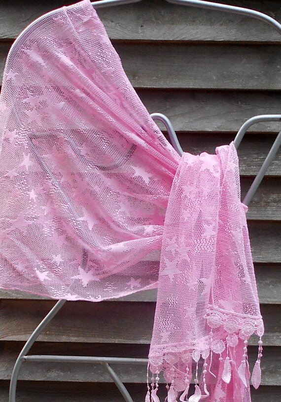 Electric Forest,Festival Shawl, Pink Scarf, Star … - image 7