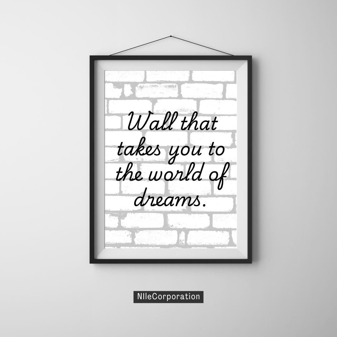 Motivational Quote Print, Minimalist Black and White Wall Art (digital ...