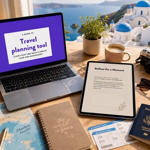 旅行プランナー（印刷可能なPDF）｜旅程＆予算テンプレート｜デジタル旅行プランニング｜旅行オーガナイザー（即時ダウンロード）