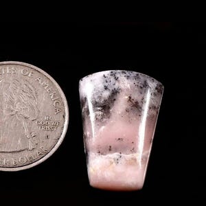 Fancy pink opal gemstone cabochon size 25×17×12×6