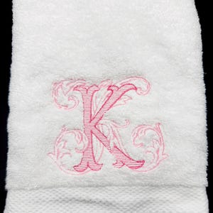 Monogrammed Embroidered Hand Towel Set