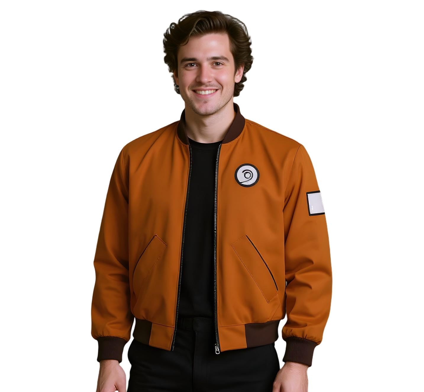 Orange Bomber Jacket