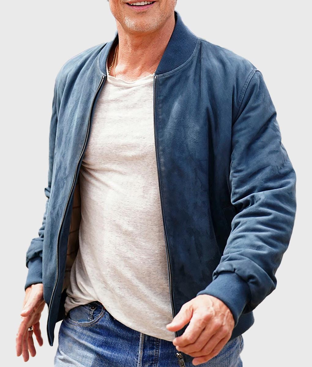 Blue Suede Jacket Men Ireland