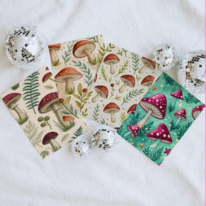 Cottagecore Mushroom Kindle Case Inserts: Cozy Fall Digital Download